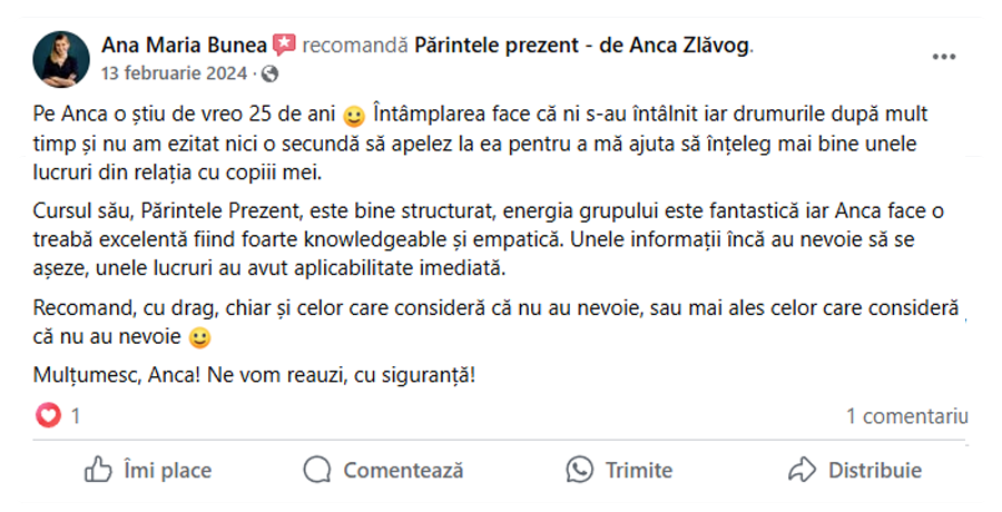 Testimonial Facebook