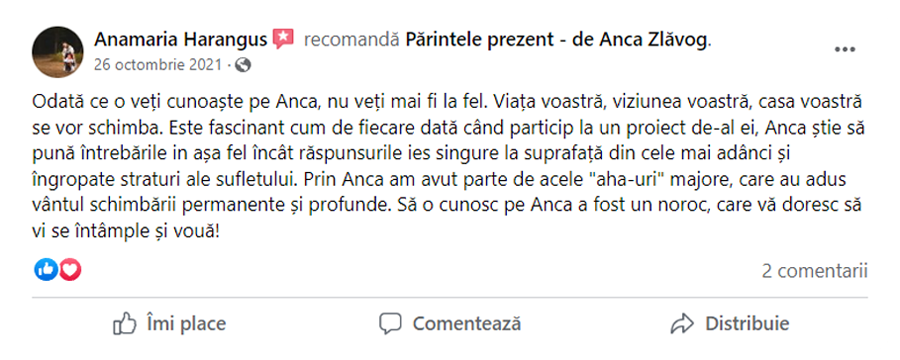 Testimonial Facebook