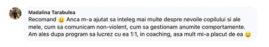 Testimonial Facebook