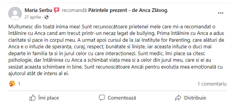 Testimonial Facebook